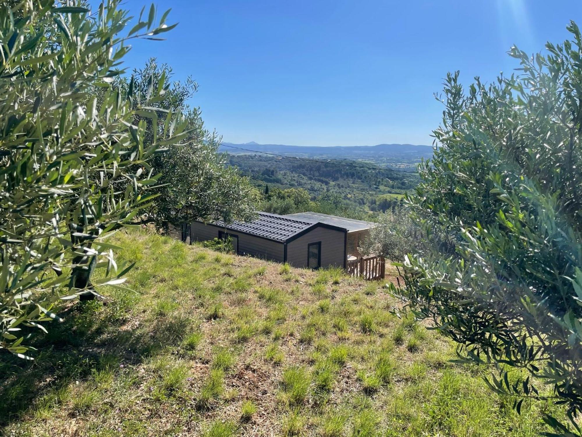 Mobil-Home En Pleine Nature A 3 Mins Du Lac Du Salagou Avec Vue Panoramique Lacoste  外观 照片