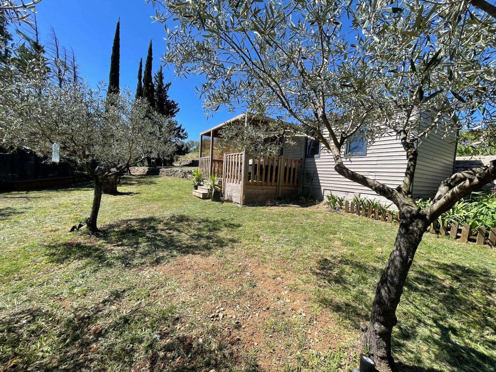Mobil-Home En Pleine Nature A 3 Mins Du Lac Du Salagou Avec Vue Panoramique Lacoste  外观 照片