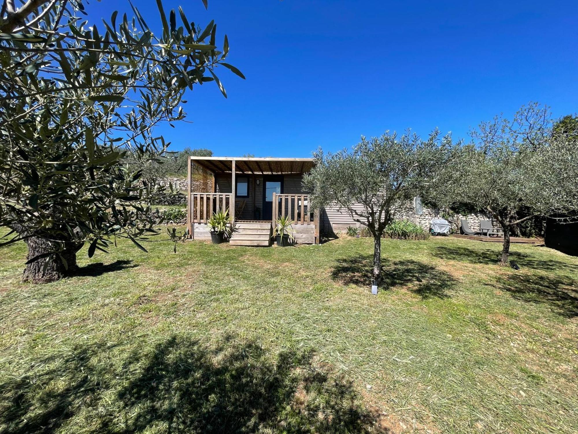 Mobil-Home En Pleine Nature A 3 Mins Du Lac Du Salagou Avec Vue Panoramique Lacoste  外观 照片